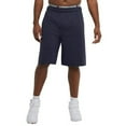 thumbnail image 6 of Champion Men's, Powerblend, Fleece Midweight, Athletic Shorts with Pockets Reg. or Big, Navy C Patch Logo, XX-Large Tall, 6 of 8