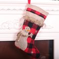 thumbnail image 4 of Calcetines navideños con cuerda colgante muñeco de nieve Santa Festival dulces bolsas de regalo elementos de punto árbol colgante pared puerta Kits de decoración para fiestas Muñeco de nieve Yuarrent HA069862-02, 4 of 6
