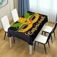 thumbnail image 7 of Coolnut Mardi Gras Rectangle Tablecloth Spill-Proof Polyester Table Cloth Table Cover for Kitchen Dining Picnic Holiday Party Decoration,60"x90", 7 of 7