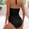 thumbnail image 3 of Zuesphe Swimsuit for Women Over 60 Womens Bathing Suits Tummy Control One Piece Swimwear for Women High Waist Beach Wear for Women 2025 Trendy Vintage Padded Push up, 3 of 5