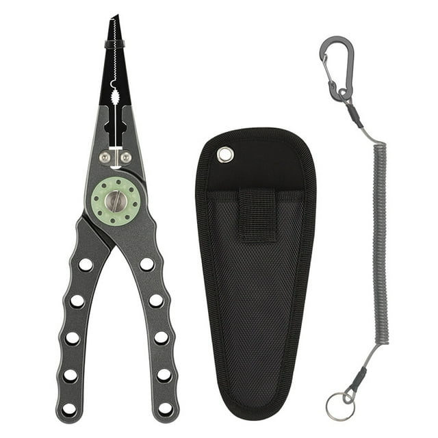 Aluminum Fishing Pliers Hook Remover Open Ring Multifunctional Fishing Tool 20cm For Fresh And Salt Water