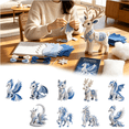 thumbnail image 6 of Winter Animal DIY Sewing Kit For Beginners, 3D Stuffed Polar Fox Plush Craft With Pre Cut Felt, Complete Handmade Sewing Supplies For Home Decor And Gift, Arctic Fox (Multicolor, 20*15CM), 6 of 6