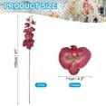 thumbnail image 2 of Uxcell 41" 9 Heads Artificial Orchid Stems Fake Faux Phalaenopsis for Vase Home Wedding Decoration, Black Red 3 Pack, 2 of 5