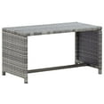 thumbnail image 3 of vidaXL Coffee Table End Table Lounge Sofa Table Outdoor Furniture Poly Rattan, 3 of 25