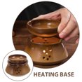 thumbnail image 4 of Stoneware Tea Set Tea Lights Essential Oil Warmer Base Ceramic Decor for Home Tea Heater Base, 4 of 6