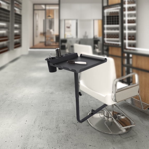 Hair Extension Tool Tray Styling Chair Tray Chair Mount Adjustable Height 30kg For Beauty Stores, Barber Stores, Spas, Homes