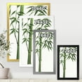 thumbnail image 4 of Designart 'Detail Of Dark Green Bamboo On White III' Traditional Framed Art Print, 4 of 4