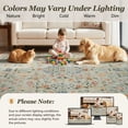 thumbnail image 5 of SIXHOME 6'x9' Area Rugs for Living Room Rugs for Bedroom Vintage Soft Floral Area Rug Washable Botanical Printed Carpet Non Slip Oriental Rug for Dining Room and Farmhouse Home Decor Green, 5 of 7