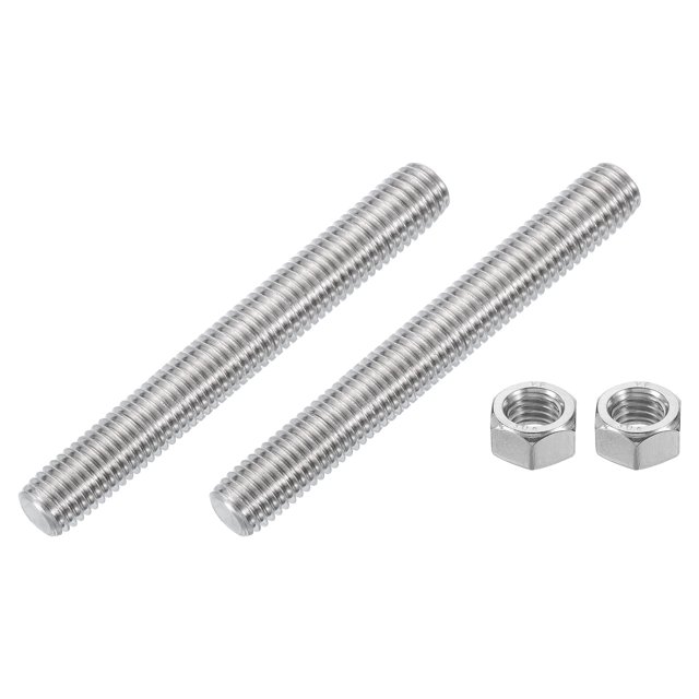 Tige Entièrement Filetée 1/2 Pouces-13, 2 Pcs Acier Inoxydable 304 4.2 Pouces Vis Filetée