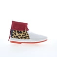 thumbnail image 2 of Minnetonka Women's Leopard Back Zip Hardsole Boot, White, Size 5.5, 2 of 5