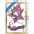 thumbnail image 3 of Hello Kitty and Friends: 21 Sports - My Melody Rhythmic Gymnastics Wall Poster, 14.725" x 22.375" Framed, 3 of 5