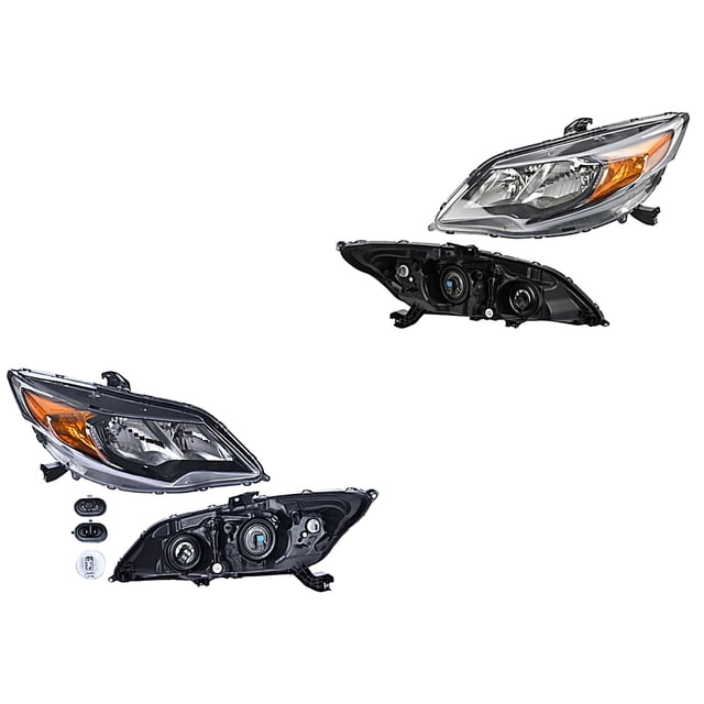 Par de Faros Civic 2014 A 2015 Honda DEPO .