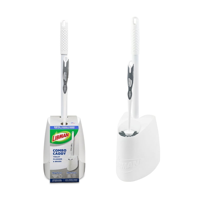 Libman Toilet Bowl Brush and Plunger Set with Storage Caddy photo 4