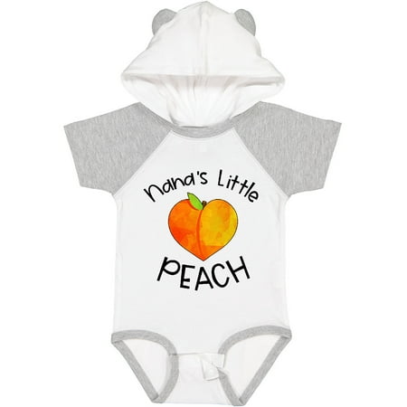 

Inktastic Nana s Little Peach Cute Peach Heart Boys or Girls Baby Bodysuit