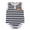 Black, variant on Newborn Baby Boy Romper Embroidery Sleeveless Bubble Clothes Stripe Bodysuit Cute Infant One Piece Summer Outfit (Green, 3-6 Months)
