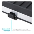 thumbnail image 5 of Home Zone Living Collapsible Dish Drying Rack with Push-Drain and Utensil Caddy, Medium, 5 of 7