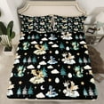 thumbnail image 2 of Feelyou Cartoon Dragon Animal Twin Sheet Sets, Dreamy Stars Cloud Black Twin Fitted Sheet, Teens Kids Boys Girls Flat Sheet, Breathable Home Decor, 3-Piece, 2 of 7