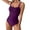 Purple, variant on Summer Clearance Sale! TMOYZQ Womens One Piece Swimsuits Ruched Tummy Control Bathing Suits Vintage Retro Push Up Swimwear High Cut Slimming Monokini