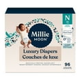 thumbnail image 1 of Millie Moon Luxury Diapers, Size Newborn, 96 Count, 1 of 9