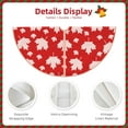 thumbnail image 5 of Kll Maple Leaves Christmas Tree Skirt 30",Party Decorations Farmhouse For Christmas Decorations Holiday Party, 5 of 8