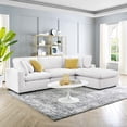 thumbnail image 2 of Sectional Sofa Set, Velvet, White, Modern Contemporary Urban Design, Living Lounge Room Hotel Lobby Hospitality, 2 of 10