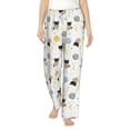 thumbnail image 2 of Goofa Cute Cat Printed Soft Pajama Pants for Women, Wide Leg Comfy Casual Lounge Yoga Pants-Medium, 2 of 9