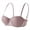 Pink, variant on FAWUUDO Half Cup Underwire Lace Bra for Women Push Up Beautiful Back Solid Colors Natural Bust