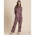 thumbnail image 2 of Moomaya Printed 2 Pcs Loose Fit Viscose Co-Ord Set, Long Shirt With Pantsbeach Wear, 2 of 9