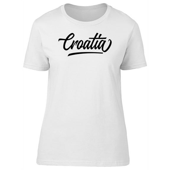 Croatia Lettering T-Shirt Women -Image by Shutterstock, Female Large