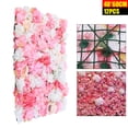 thumbnail image 4 of 12x Rose Artificial Flower Wall Panel Background Bouquet Floral Panel For Wedding Party Decor, 4 of 15