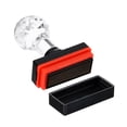 thumbnail image 3 of Uxcell Black Plastic Stamp Self Inking Red Ink Office Stamps Pre Inked Message Stamp 1.8'' x 0.8'' Perfect, 3 of 6