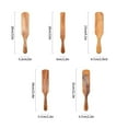 thumbnail image 3 of THLKIF 5 PCS Wooden Spurtle Set, Natural Teak Kitchen Utensil Set Heat Resistant Non-stick Wooden Spoons Tools for Cooking, Stirring, Mixing, Serving, Spurtles Kitchen Tools, 3 of 7