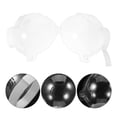 thumbnail image 4 of Miangastore Cat Muzzle 1Set Breathable Transparent Round Abs Helmet for Kittens Recovery Aid Prevent Chewing, 4 of 9