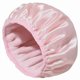 thumbnail image 1 of Shower Cap Terry Cloth Lined EVA Exterior Reusable Triple Layer Waterproof Large Bath Hair Cap for All Hair Hotel Travel, 1 of 5