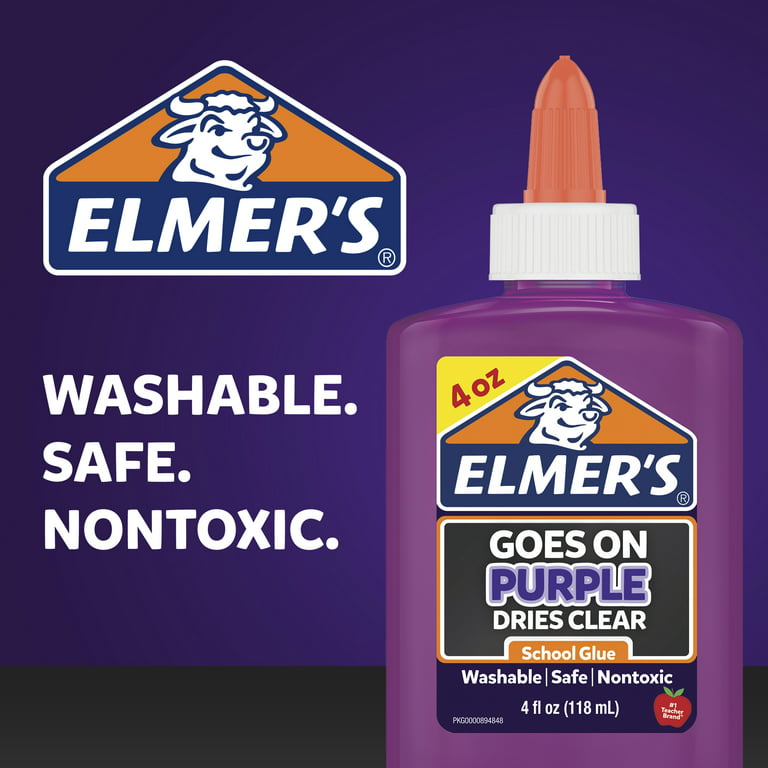 Office  New Elmers Spray Glue Adhesive Disappearing Purple 1 Fl