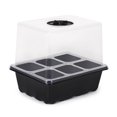 thumbnail image 3 of Germinación Jardinería Propagación Semillas Contenedor Flower Planta Semilla Caja Cajas 6/12 Agujeros Con Tapa Elevada para Plantas en Interiores, 3 of 9