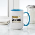 thumbnail image 4 of CafePress - Proud Cousin Of A Soldier Black And Gold Mugs - 15 oz Ceramic Large White Novelty Mug, 4 of 4