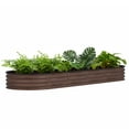 thumbnail image 4 of VEIKOUS 11.1"H Metal Raised Garden Bed, 9-in-1 Modular 8x2x1 ft Galvanized Planter Box, Rustic, 4 of 14