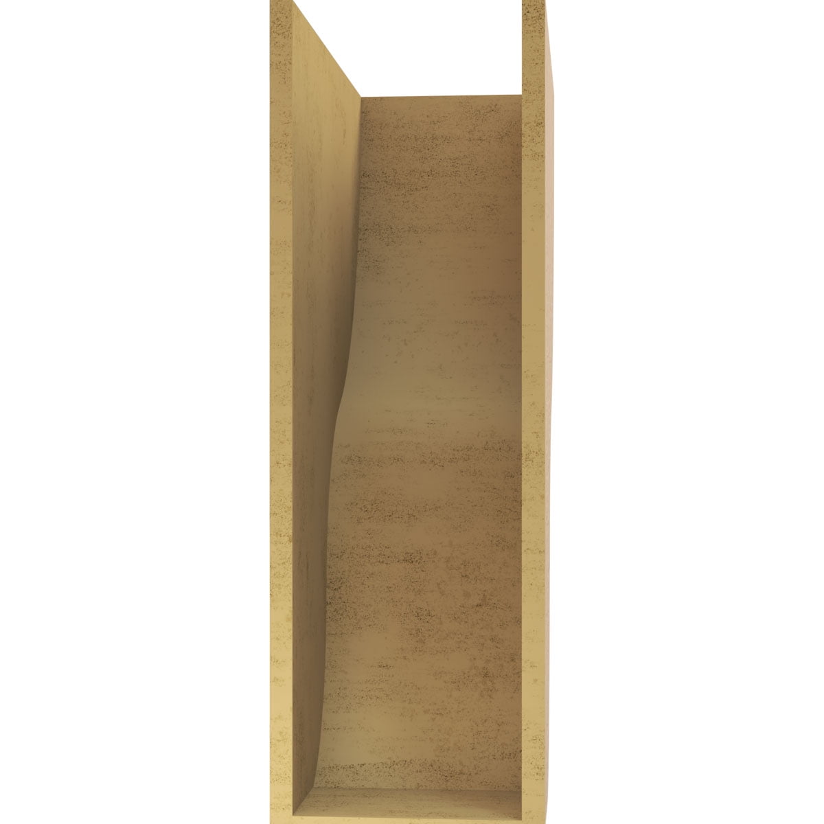 12"W x 24"D x 36"H Classic Greensboro Rough Cedar Woodgrain TimberThane Corbel, Primed Tan