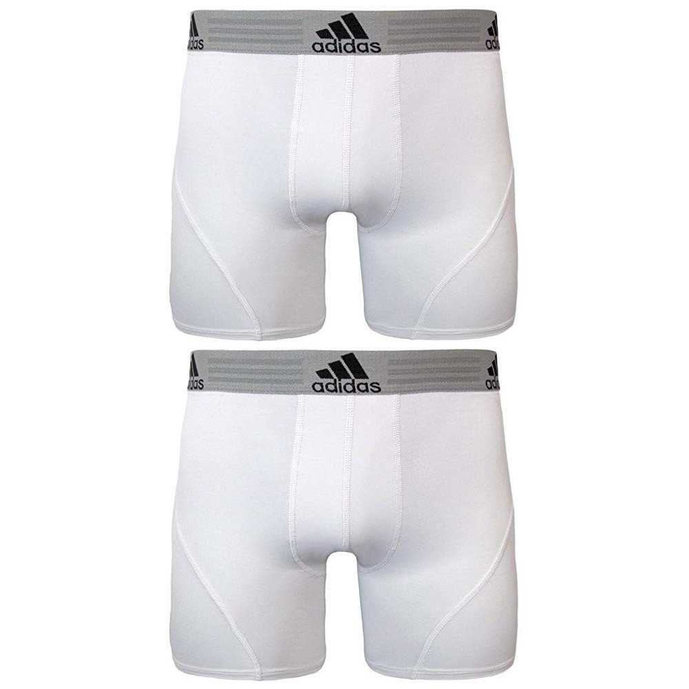 Adidas adidas Men's Sport Performance Climalite Boxer Briefs White