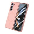 thumbnail image 2 of Magnetic Samsung Galaxy  Z Fold 5 Case [Compatible with MagSafe],Anti-Fingerprint,Anti-Scratch,Ultra Slim Shockproof Luxury Samsung Galaxy  Z Fold 5 Rugged Phone Cover Case,Pink, 2 of 13