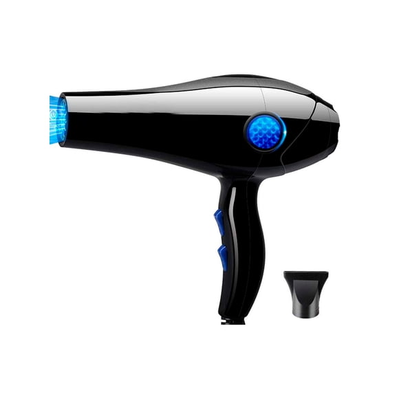 Secadora Para Cabello Portátil Ideal Para Viaje con 1000w Protección Color Negro