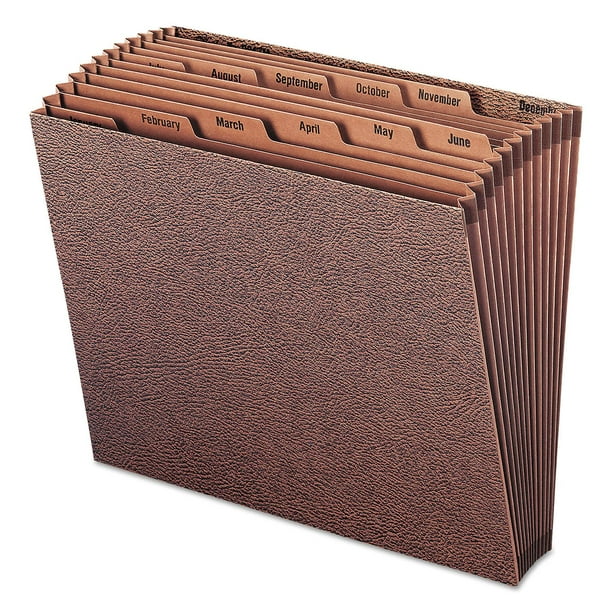 Smead 12 Pocket JanDec TUFF Accordion Expansion File, Open Top, Letter
