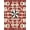 Red White Blue, Pattern 5, variant on ODIKA Patriotic Weathered Inspired Field Halloween Plaid Independence for Dorm Room, Small Living Apartment, Stain Resistant Low Profile