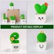 thumbnail image 3 of BRIGHTFUFU 4 piezas de adornos creativos en forma de cactus de simulación accesorio decorativo para bonsái (verde), 3 of 8