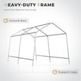 thumbnail image 7 of Erommy 8 X 14 FT Heavy Duty Carport with All-Steel Metal Frame, Portable Garage with Reinforced Base, All-Season Car Canopy for Car, Boat, Truck, 7 of 7