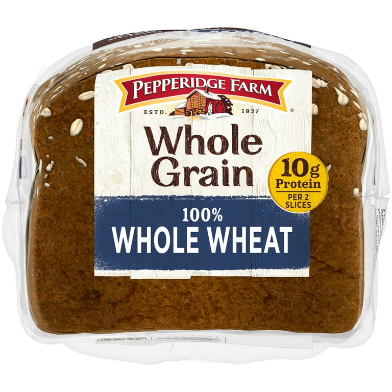 Pepperidge Farm Hearty 100% Whole Grain Wheat Bread for Toast