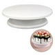 thumbnail image 5 of Base giratoria para tartas de 28 cm (11") antideslizante, redonda, blanca, para decorar la mesa de la cocina. Blanco, 5 of 9
