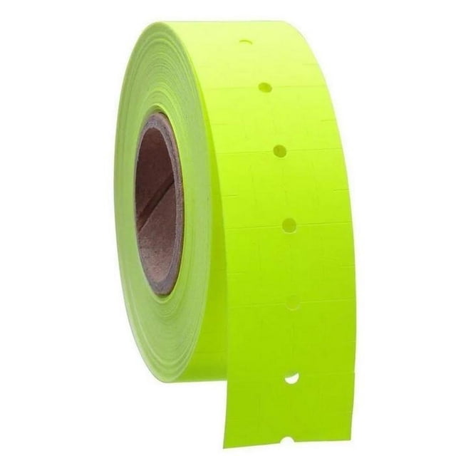 Etiquetas de Precios Continúo VentDepot LabYellow 40 Rollos 1000 Etiquetas 21x12mm Amarillo