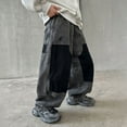 thumbnail image 2 of Boys Casual Straight Leg Baggy Jeans Elastic Waist Loose Denim Pants with Multi Pockets Streetwear Casual Cute Fall Trousers (T-Grey, 4-5 Years), 2 of 9